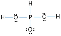 mark electron pairs on atoms H3PO3